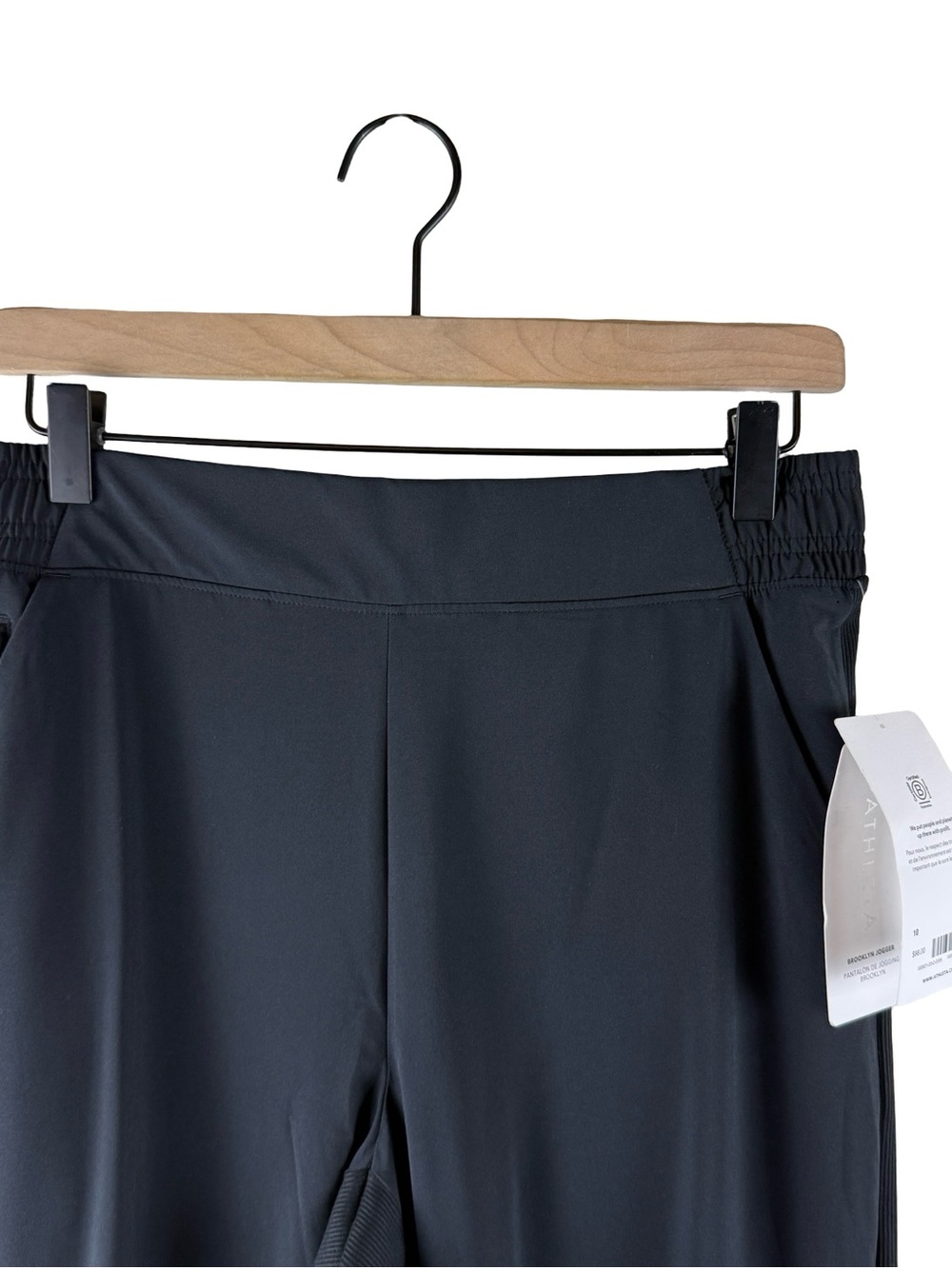 ATHLETA Brooklyn Jogger Black NWT Size 10 - Picture 7 of 12